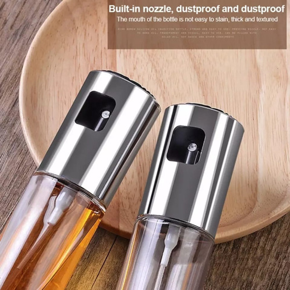 Dispensador De Aceite De Oliva Botella Rociador Vidrio 4
