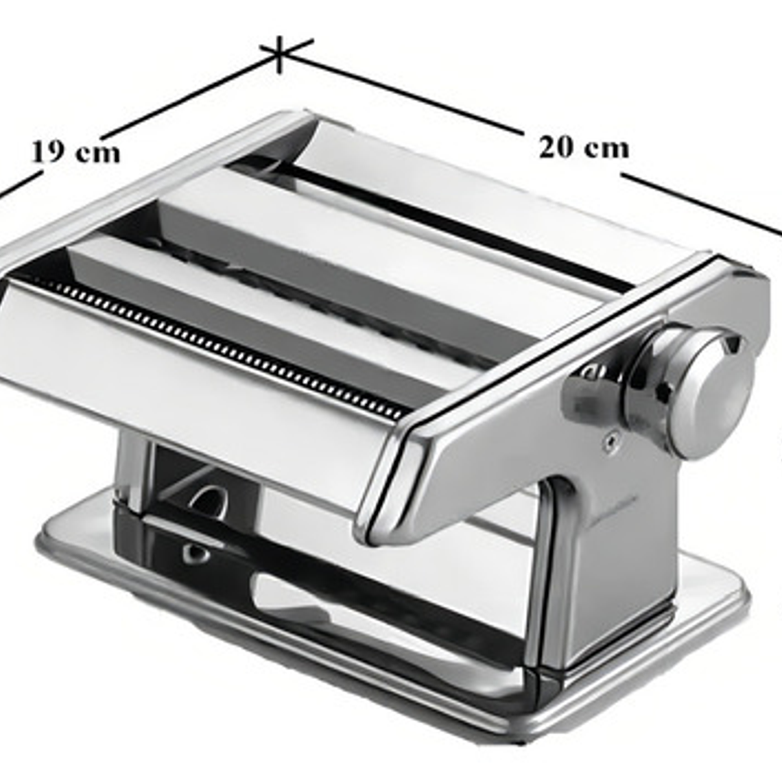 Máquina Para Hacer Tallarines Espagueti Acero Inoxidable Pasta Plateada Plateado 2