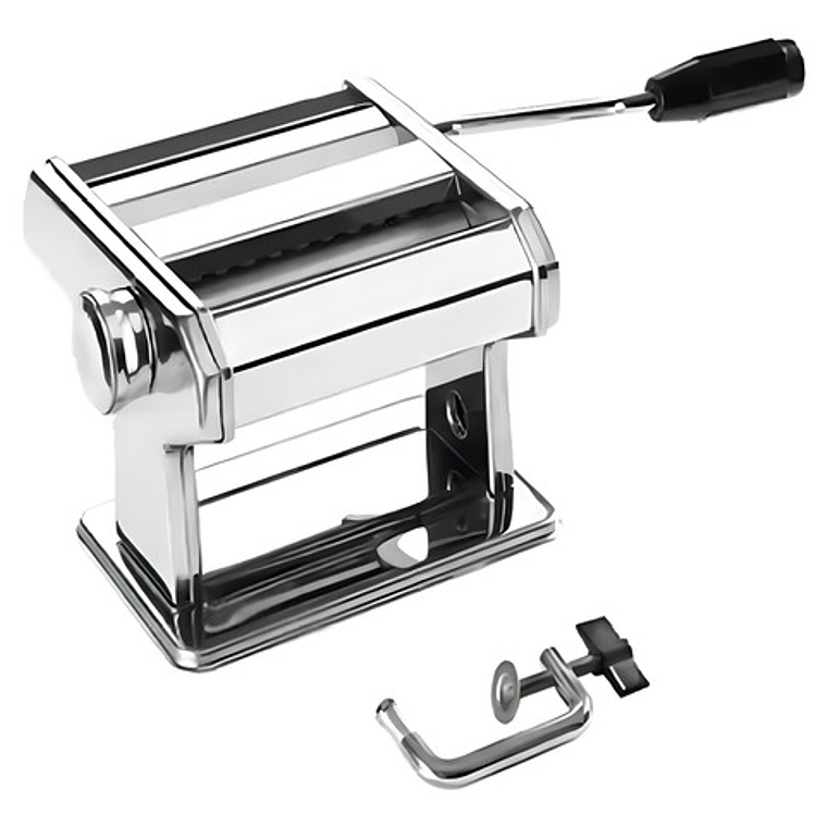 Máquina Para Hacer Tallarines Espagueti Acero Inoxidable Pasta Plateada Plateado 4