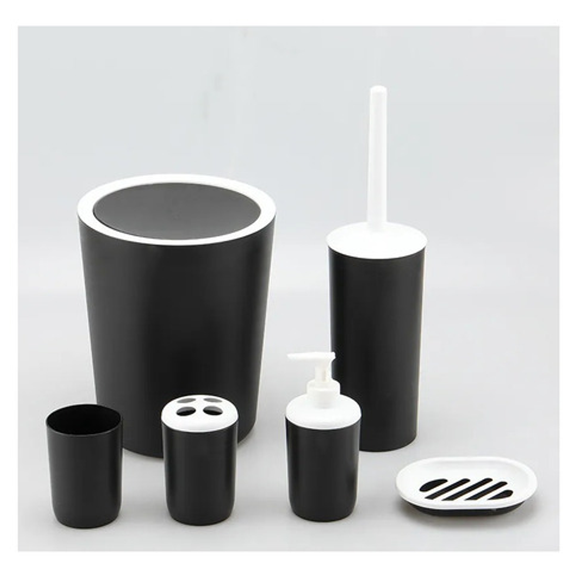 Set Juego De Baño 6 Piezas Accesorios Elegante  1