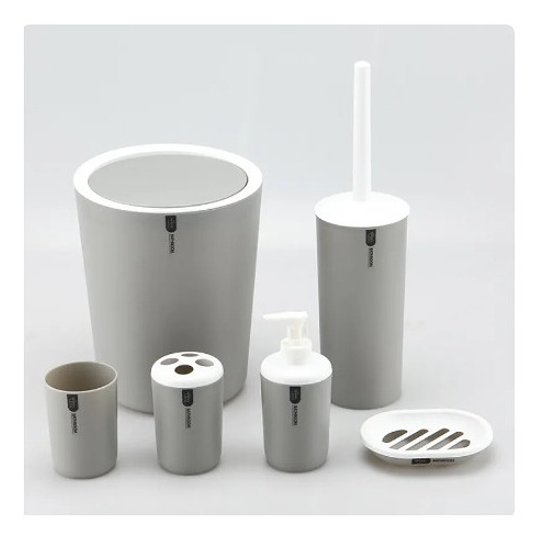 Set Juego De Baño 6 Piezas Accesorios Elegante  5