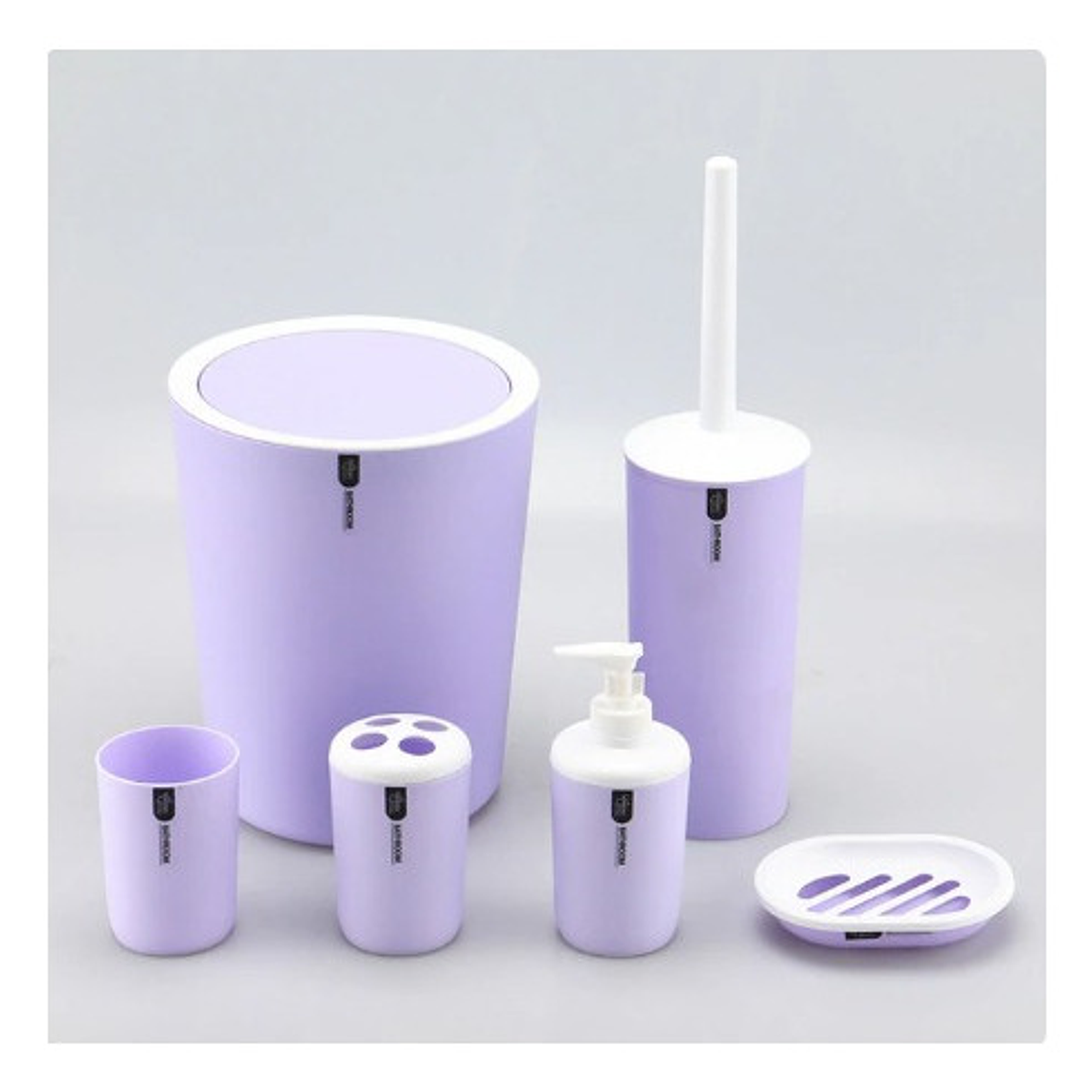 Set Juego De Baño 6 Piezas Accesorios Elegante  9