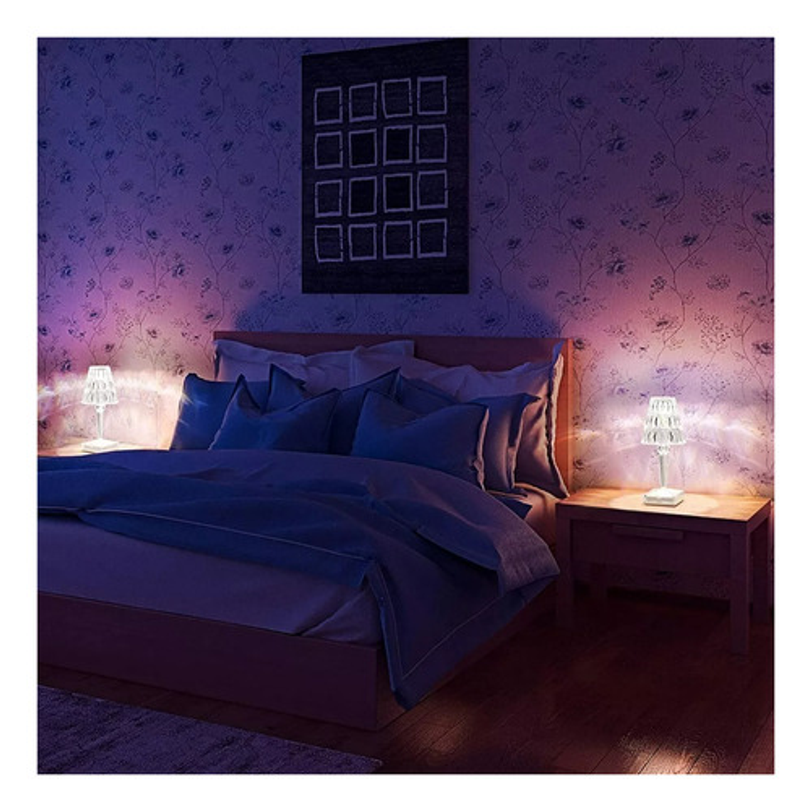 Lámpara Velador Recargable Touch  Habitacion 4