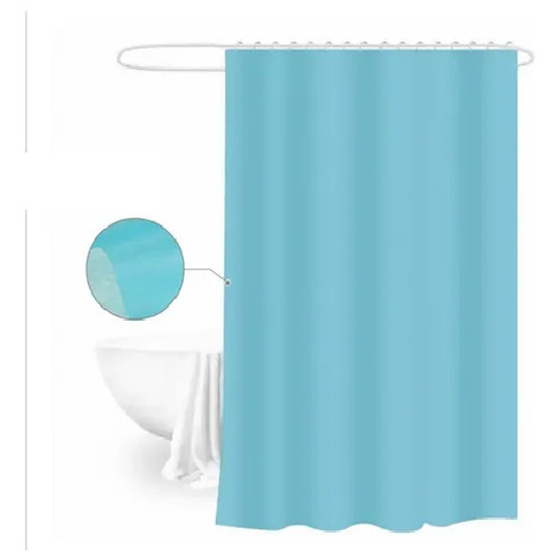 Cortina Ducha Baño 180x180 Elegante Calipso 1