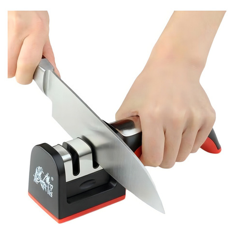 Afilador De Cuchillos Tijeras De 3 Filos De Acero Inoxidable 10