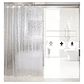 Cortina De Baño Impermeable Transparente 3d Smart Business 1.8x1.8m Con Argollas - Miniatura 1