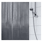 Cortina Baño Ducha Poliester 180x180 Transparente Negro - Miniatura 2