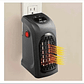 Calefactor Cerámico Handy Heater 400w Eléctrico Pared Negro Termostato - Miniatura 3