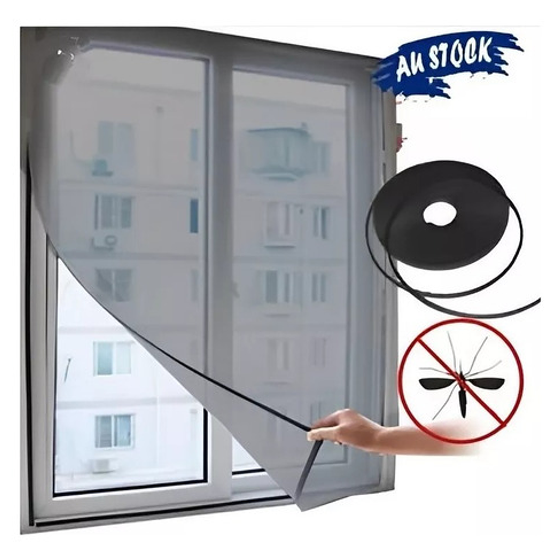 Malla Mosquitera Magnético Para Ventanas 150cm X 180cm  2