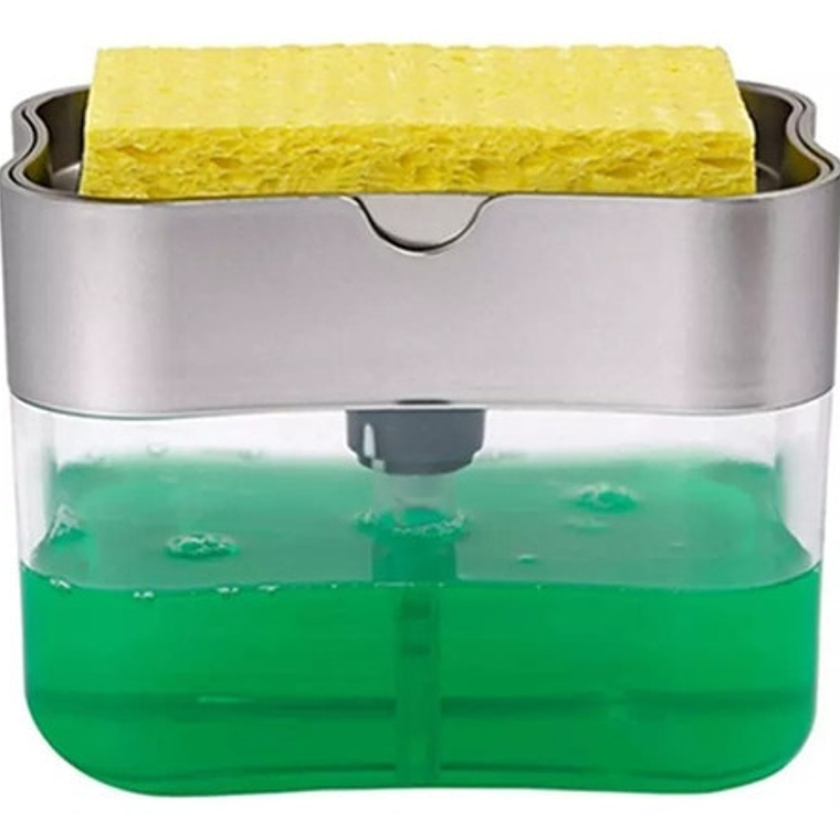 Dispensador Manual Jabón Líquido Cocina Importadora Waos Color Gris 300 Ml 5