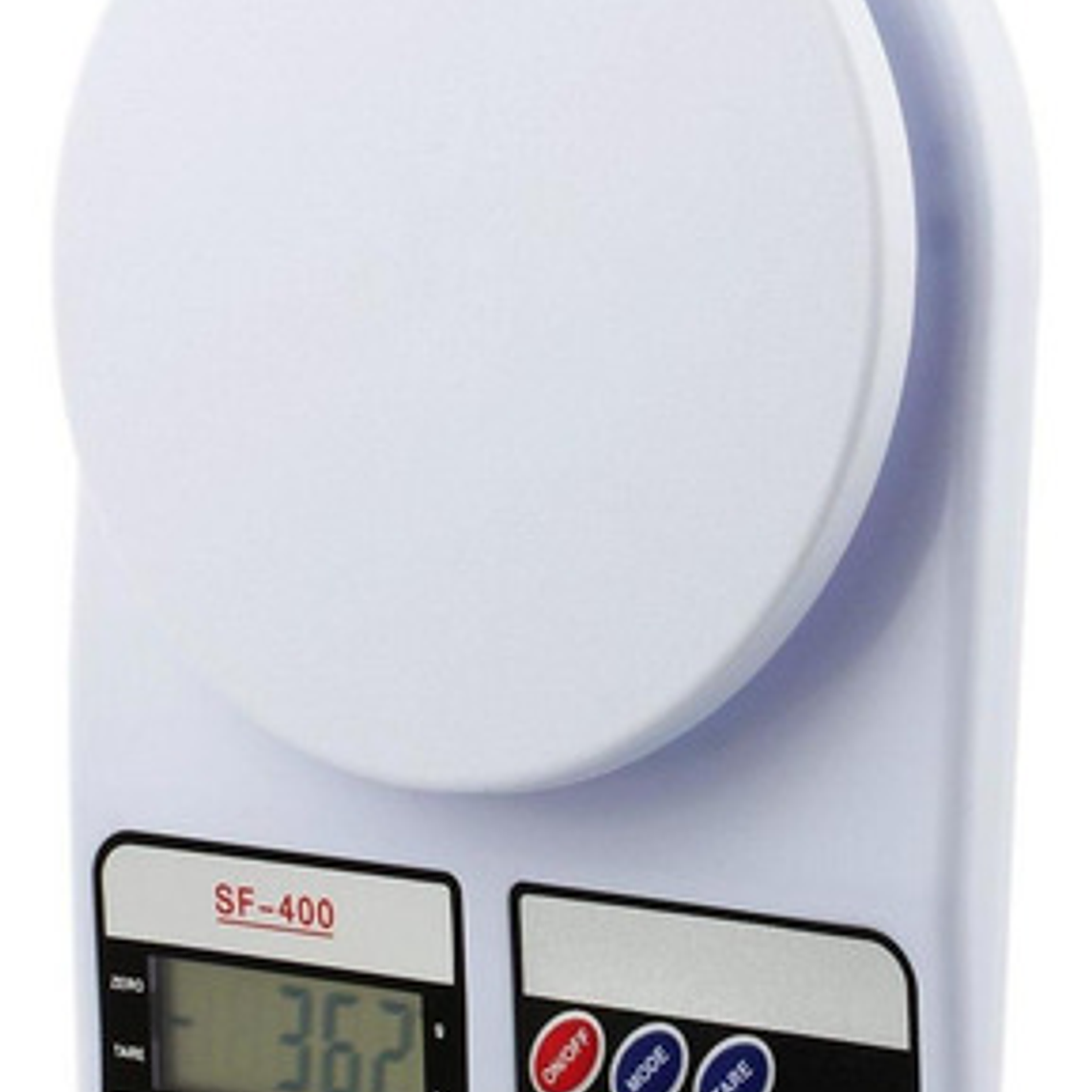 Balanza Digital Electronic Blanca Plástico 1g Electronic Función Tara Blanco 1