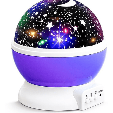Luz Proyectora De Estrells Recargable Star Master Cuco Color Morado
