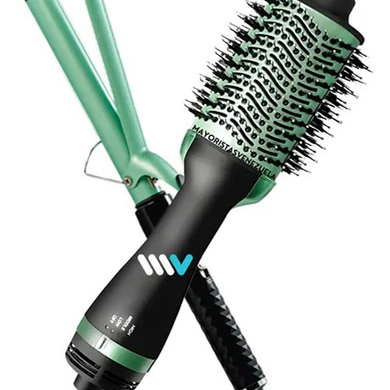 Cepillo Secador + Rizadora Aguacate Shine Therapy 1