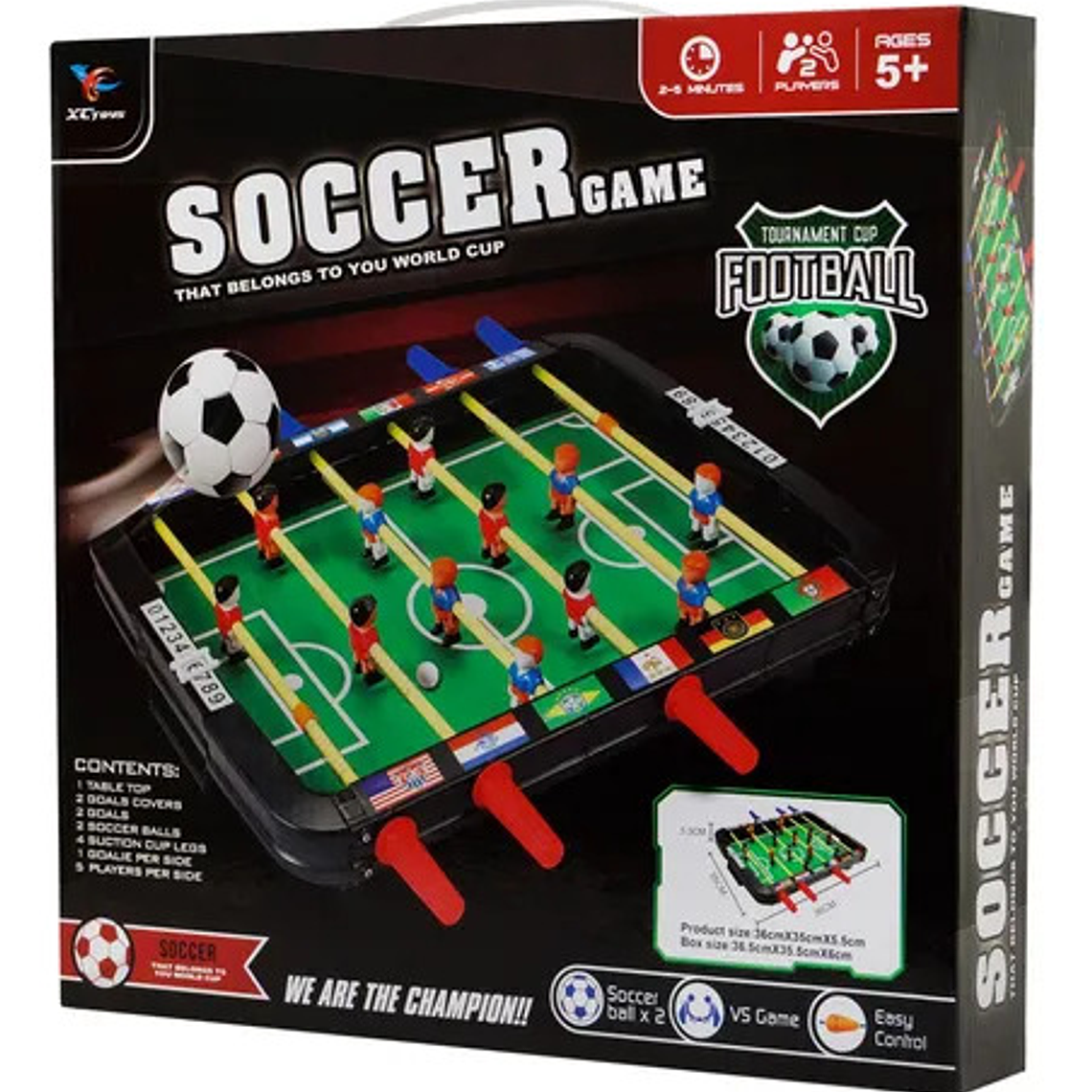 Mini Futbol Juego De Mesa Niños Diversión 3