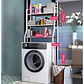 Organizador Estante De Lavadora Baño Metalico Rack 3 Niveles Color Blanca - Miniatura 6