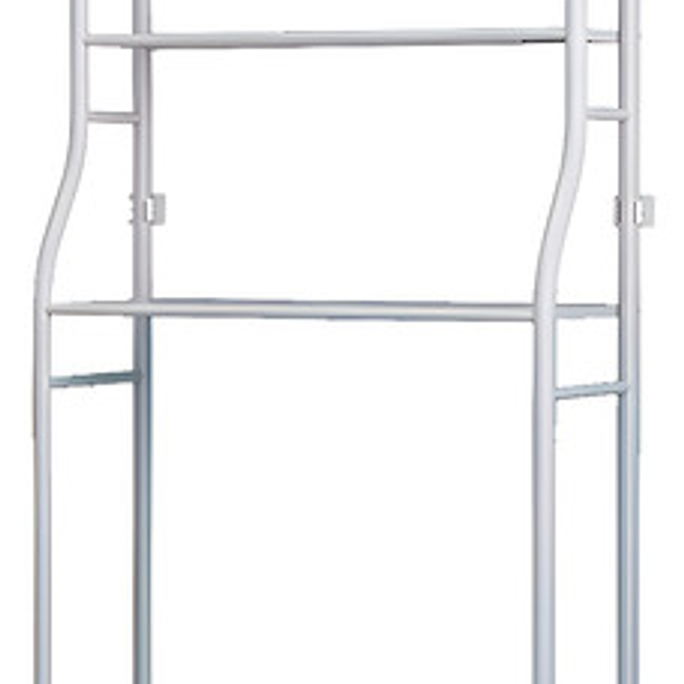 Organizador Estante De Lavadora Baño Metalico Rack 3 Niveles Color Blanca 11
