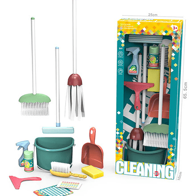 Juguete De Limpieza Para Niños Set De Aseo Didactico