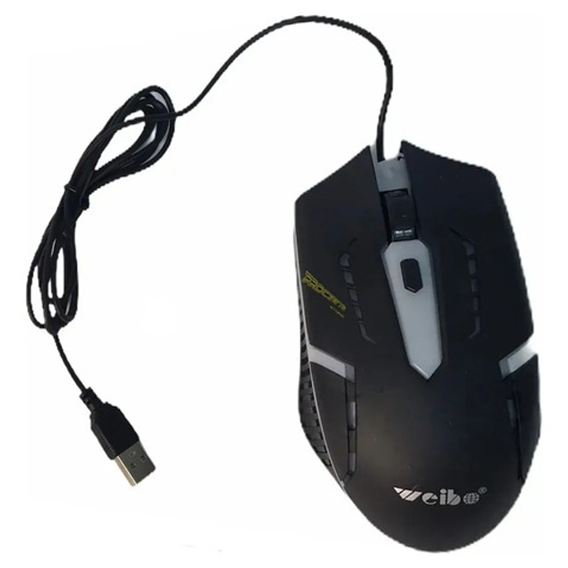 Mouse Gamer Weibo M-39 3200 Dpi 6 Botones Con Luces Usb Para Juegos 5