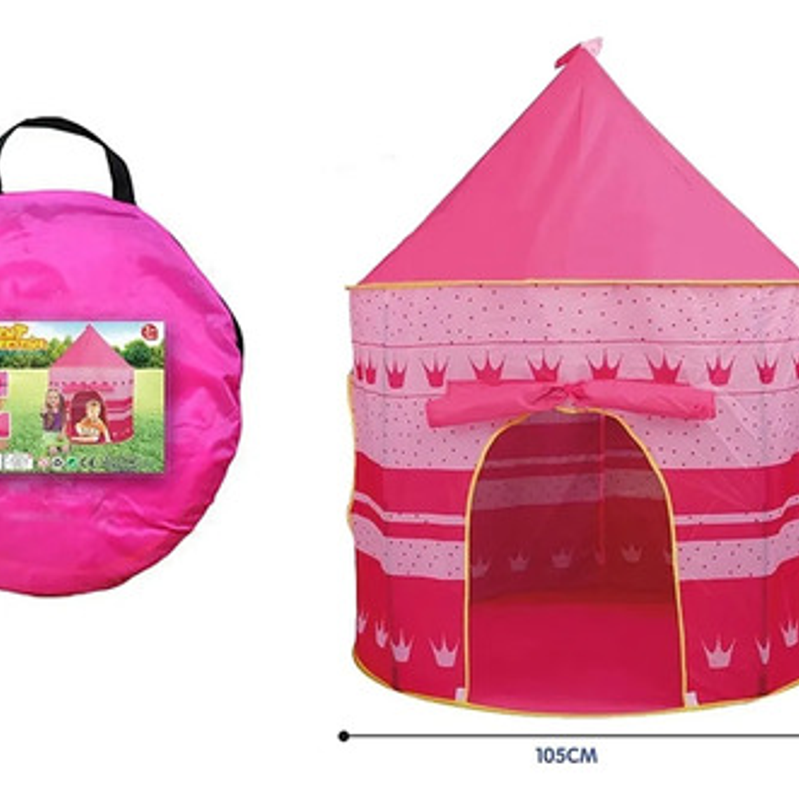 Carpas Castillos Para Niñas Y Niños Color Rosa 2