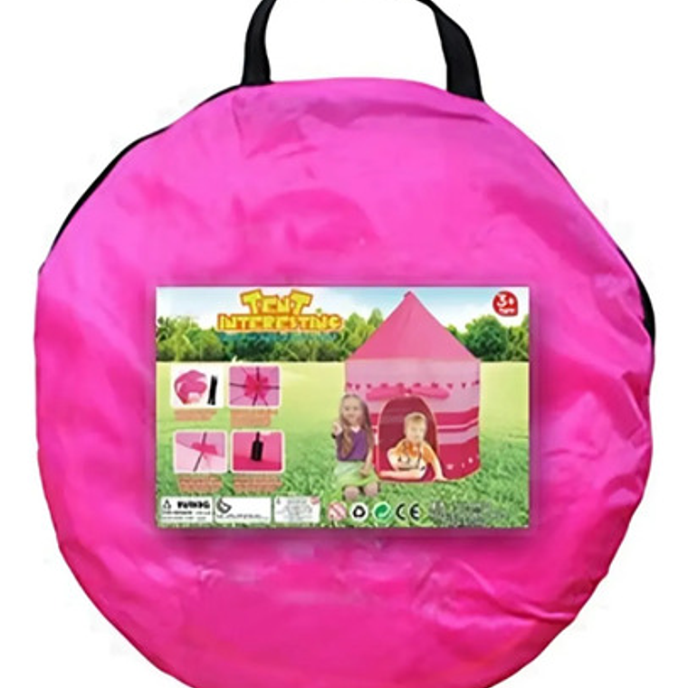 Carpas Castillos Para Niñas Y Niños Color Rosa 3