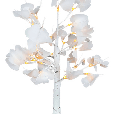 Lampara Arbol Con Hojas 24 Leds