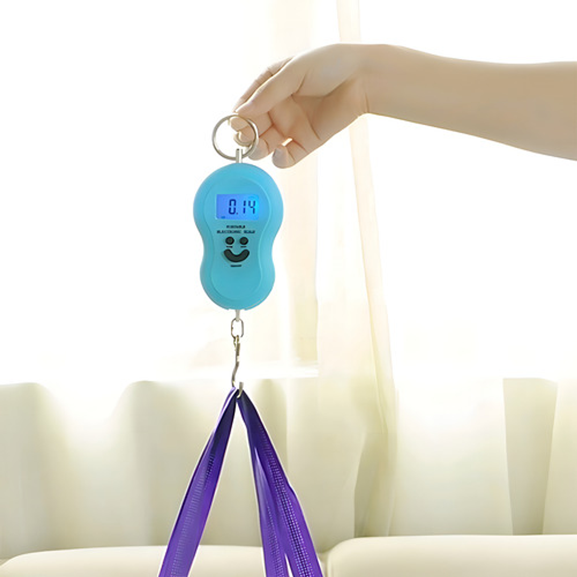Balanza Digital Portátil De Mano Hasta 50 Kg 5