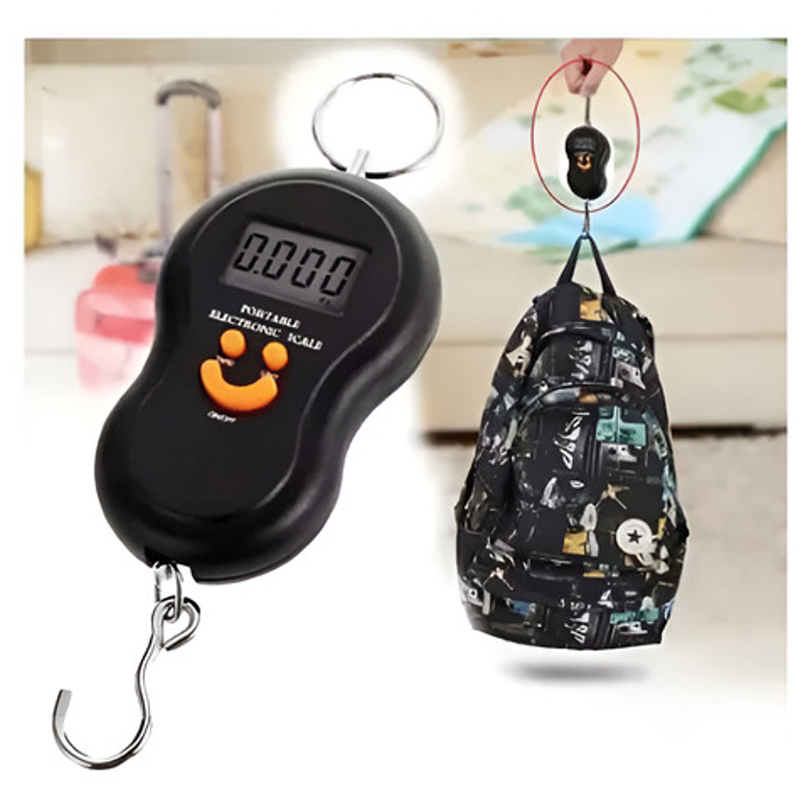 Balanza Digital Portátil De Mano Hasta 50 Kg 9