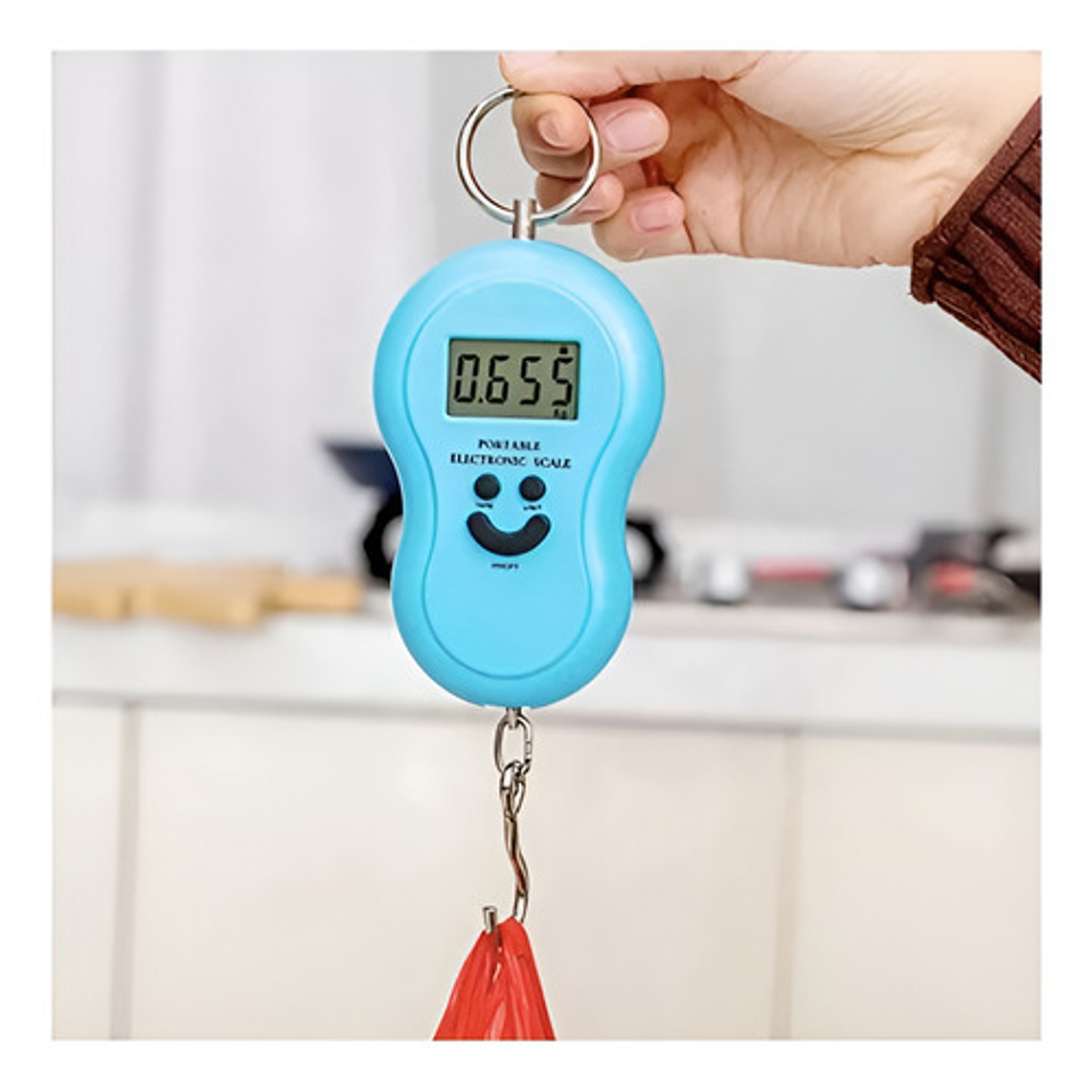 Balanza Digital Portátil De Mano Hasta 50 Kg 10