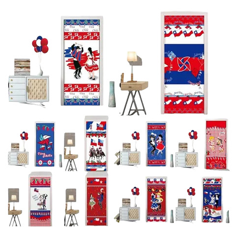 Funda Puertas Decoracion Fechas Patrias Elastica Surtida 1