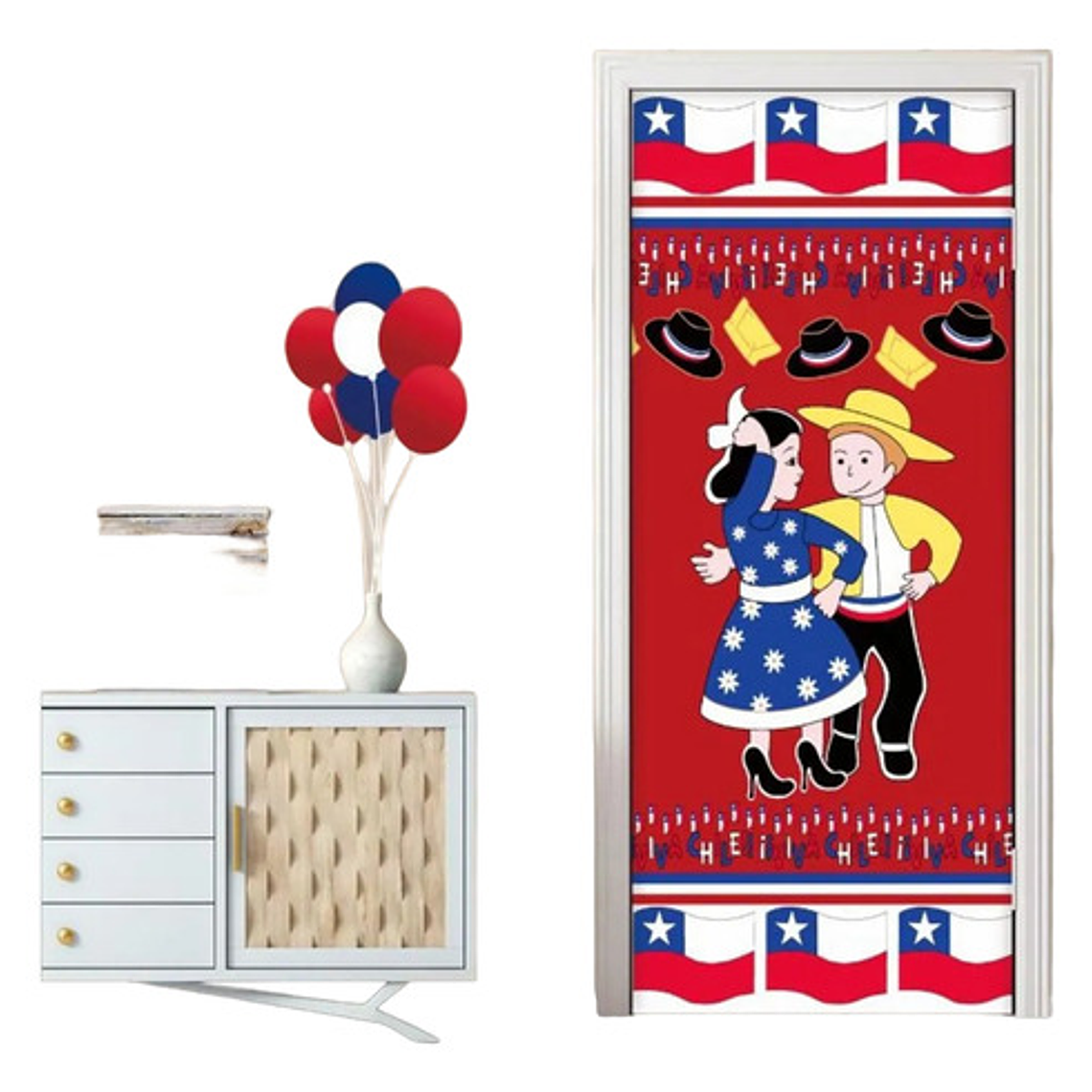 Funda Puertas Decoracion Fechas Patrias Elastica Surtida 2