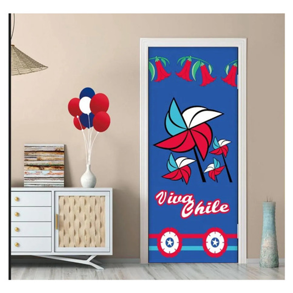 Funda Puertas Decoracion Fechas Patrias Elastica Surtida 5