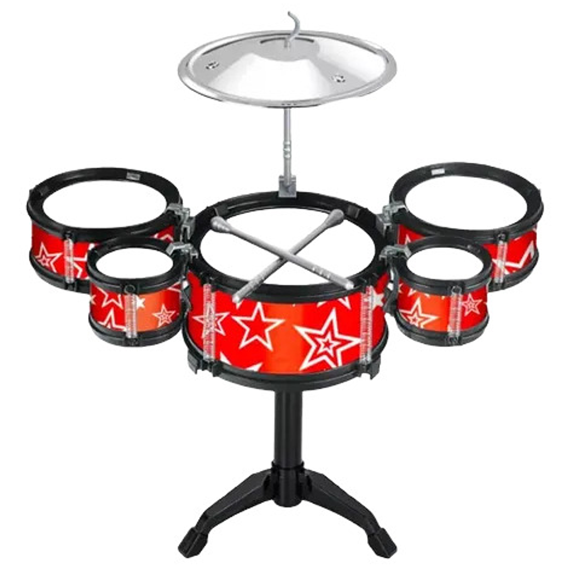 Mini Batería Musical Juguete Infantil 7 Pcs Jazz Drum Niños 4