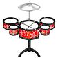 Mini Batería Musical Juguete Infantil 7 Pcs Jazz Drum Niños - Miniatura 4