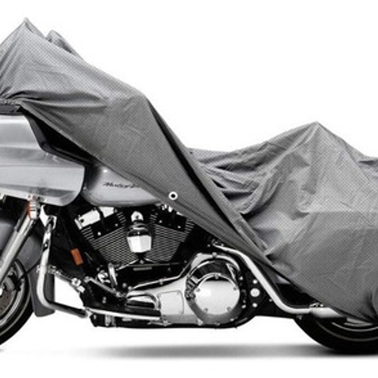 Funda Impermeable Globalhome Cubre Moto 130x230 Cm Gris Con Bolsa 3
