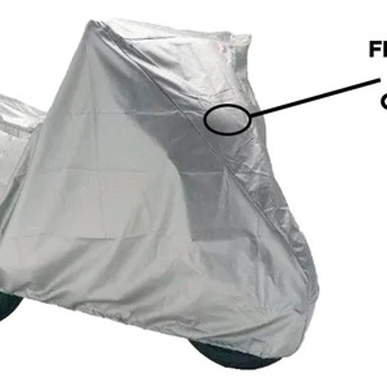 Funda Impermeable Globalhome Cubre Moto 130x230 Cm Gris Con Bolsa 4