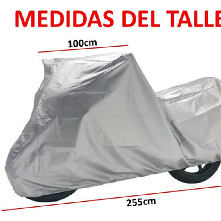 Funda Impermeable Globalhome Cubre Moto 130x230 Cm Gris Con Bolsa 5