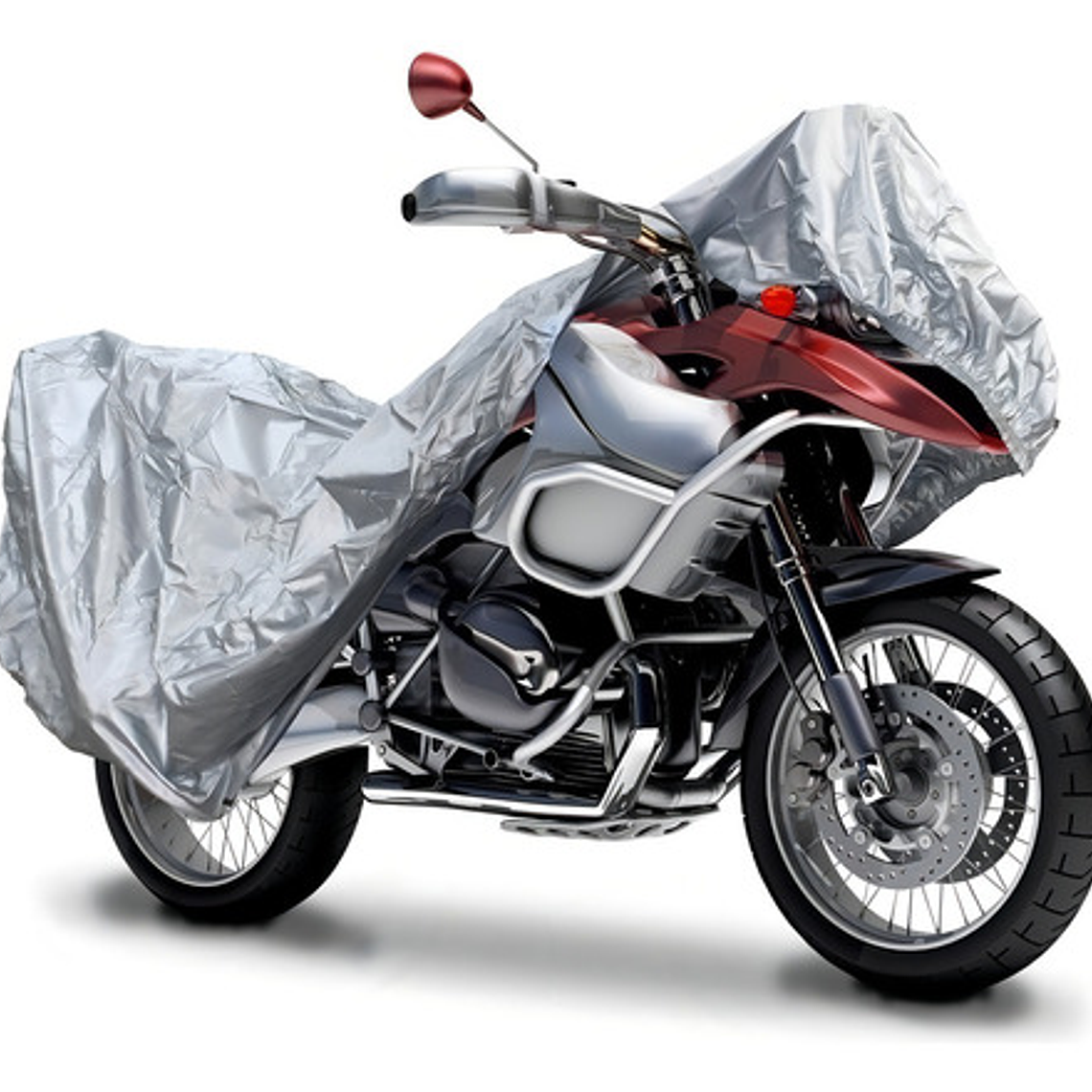 Funda Impermeable Globalhome Cubre Moto 130x230 Cm Gris Con Bolsa 6