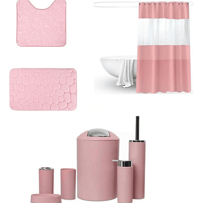 Juego De Baño 9 Accesorios Colores