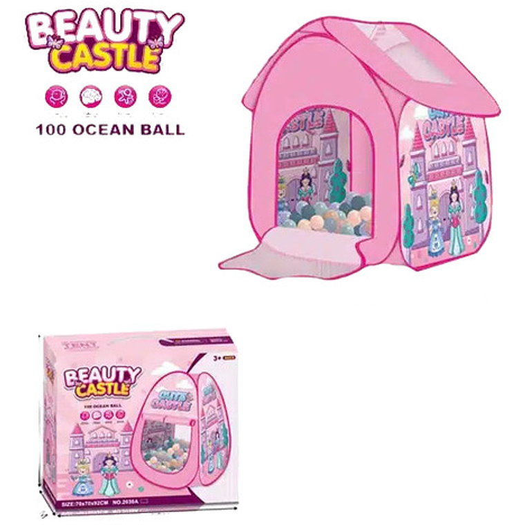 Carpa Infantil Piscina 100 Pelota Castillo Cute Juego Niños 1