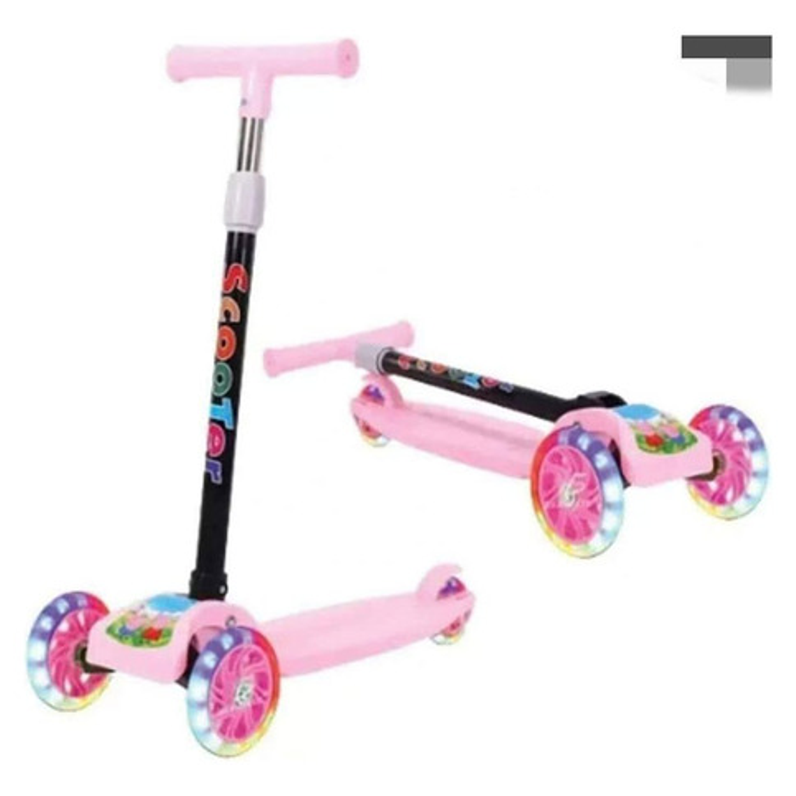 Scooter 3 Ruedas Luces Led - Monopatín Estable Y Divertido 1