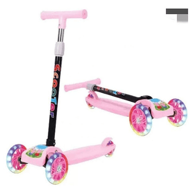 Scooter 3 Ruedas Luces Led - Monopatín Estable Y Divertido