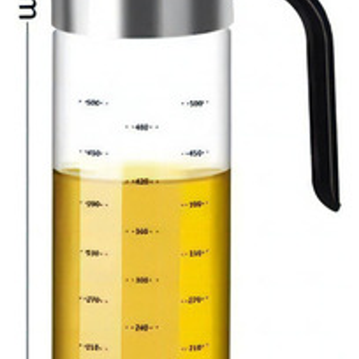 Aceitera Vinagrera Vidrio Csdfg 550ml Pico Vertedor No Gotea 4