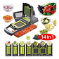 Mandolina Picador Cortador Rallador De Verduras 14 Piezas - Miniatura 1
