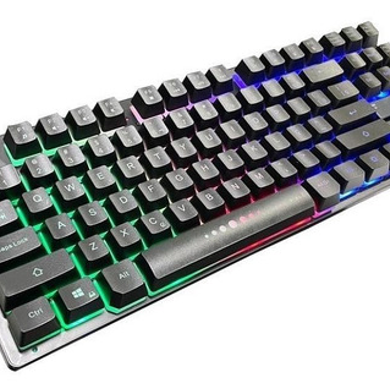 Teclado Aoas M-880 Qwerty Inglés Us Negro Semimecánico Retroiluminación Rgb 1