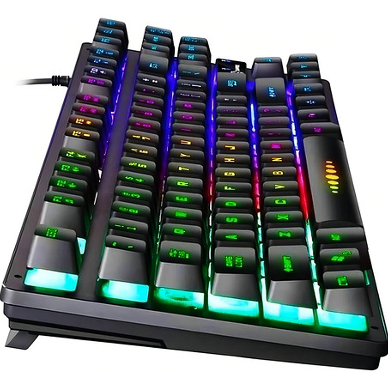 Teclado Aoas M-880 Qwerty Inglés Us Negro Semimecánico Retroiluminación Rgb 2