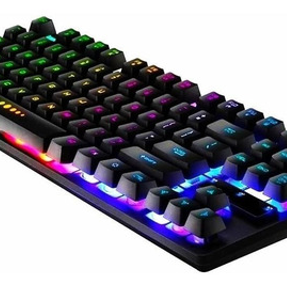 Teclado Aoas M-880 Qwerty Inglés Us Negro Semimecánico Retroiluminación Rgb 3