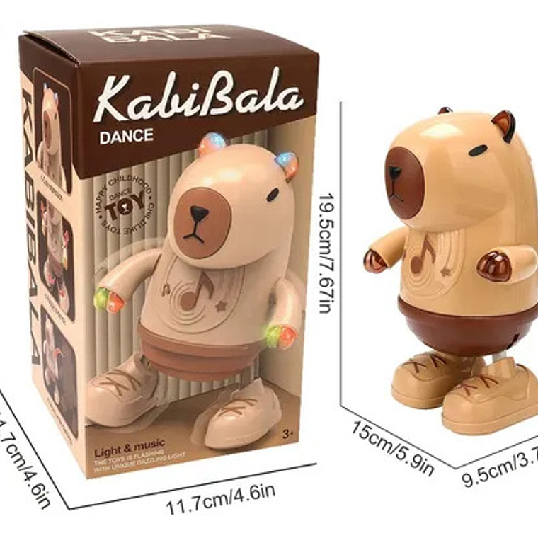 Capibara Bailarín Con Luces 2