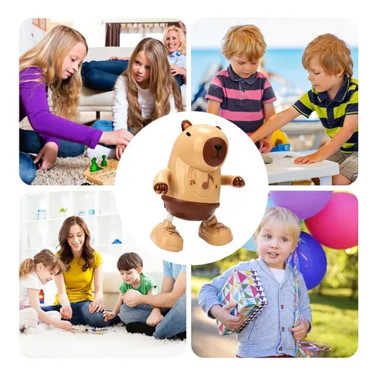 Capibara Bailarín Con Luces 5