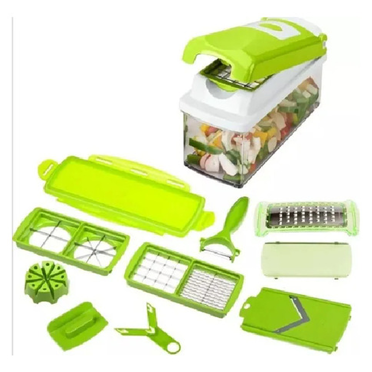 Rallador Picador Multiuso De Frutas Y Verduras 12 Pzs 1