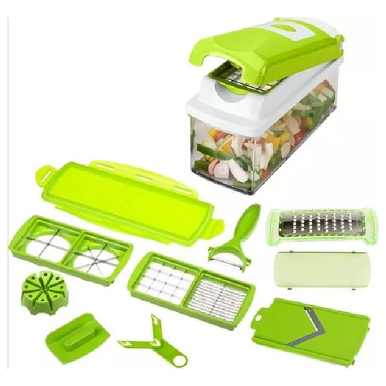 Rallador Picador Multiuso De Frutas Y Verduras 12 Pzs 2